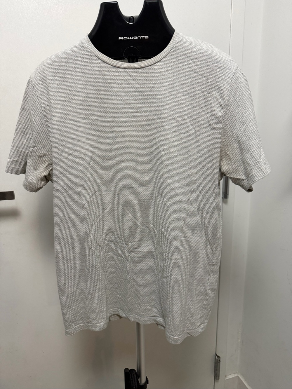 Reiss Light Gray Textured Crew Neck T-Shirt
